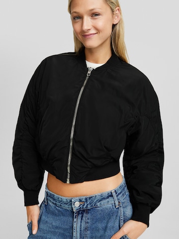 Bershka Between-season jacket in Black