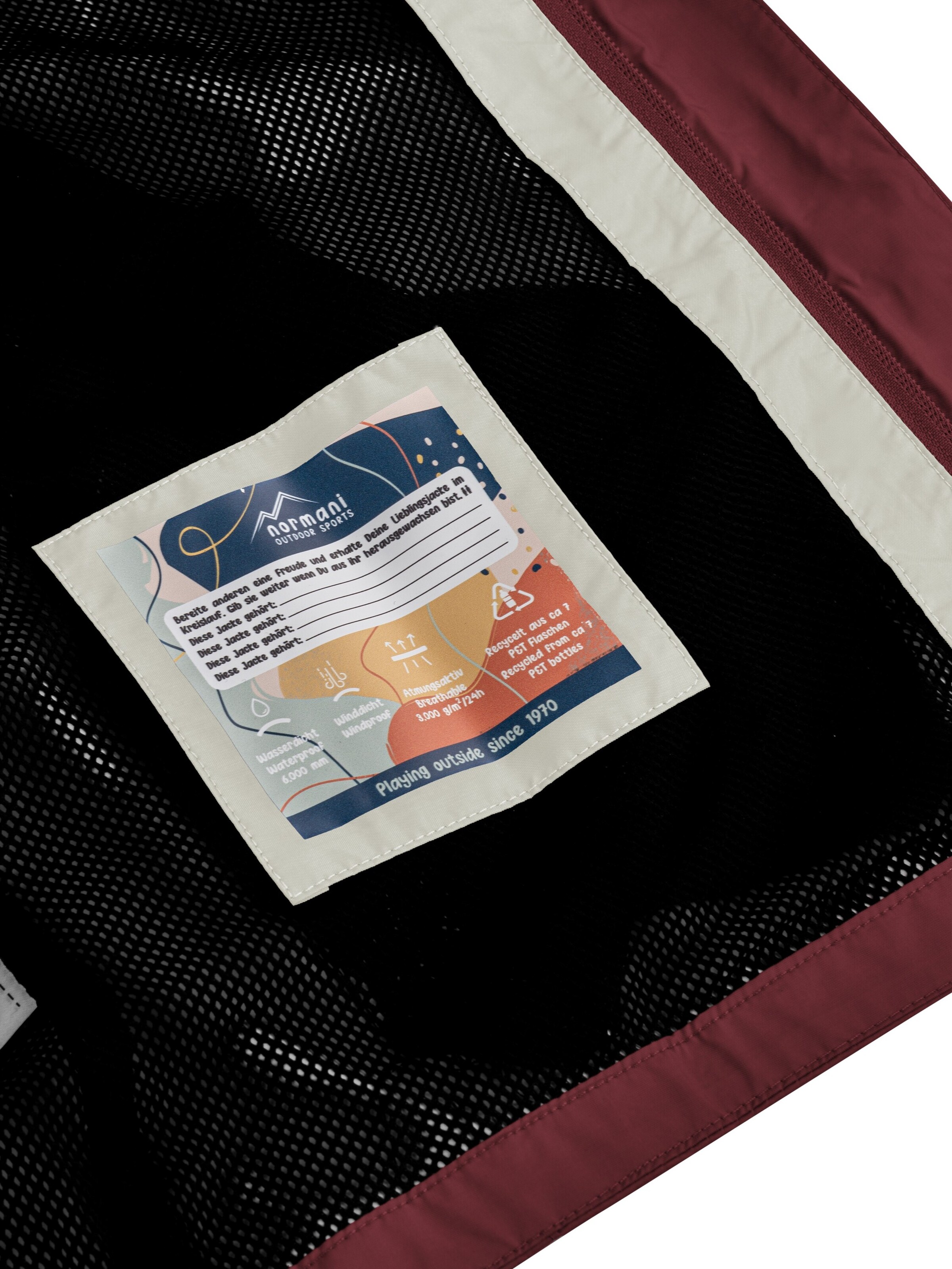 Veste outdoor 'Sointula' normani en rouge