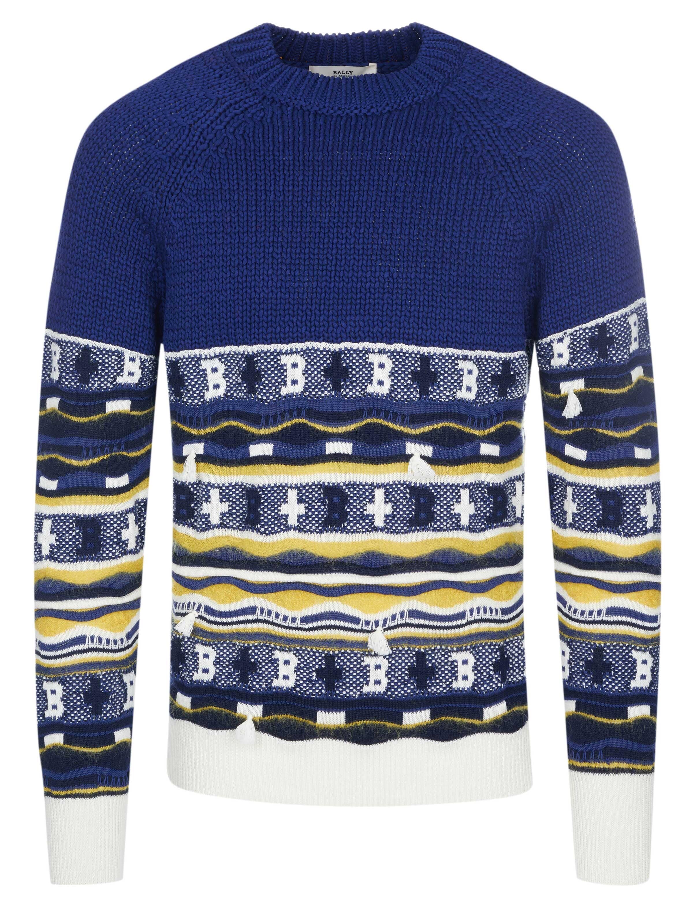 Bally Sweater 'Bally Pullover' in Blue: front