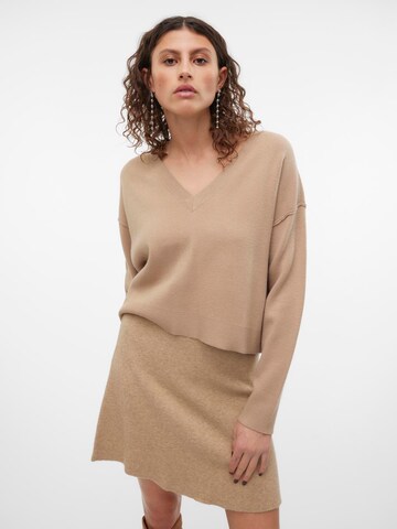 VERO MODA Pullover 'VMGOLD LINK' i beige