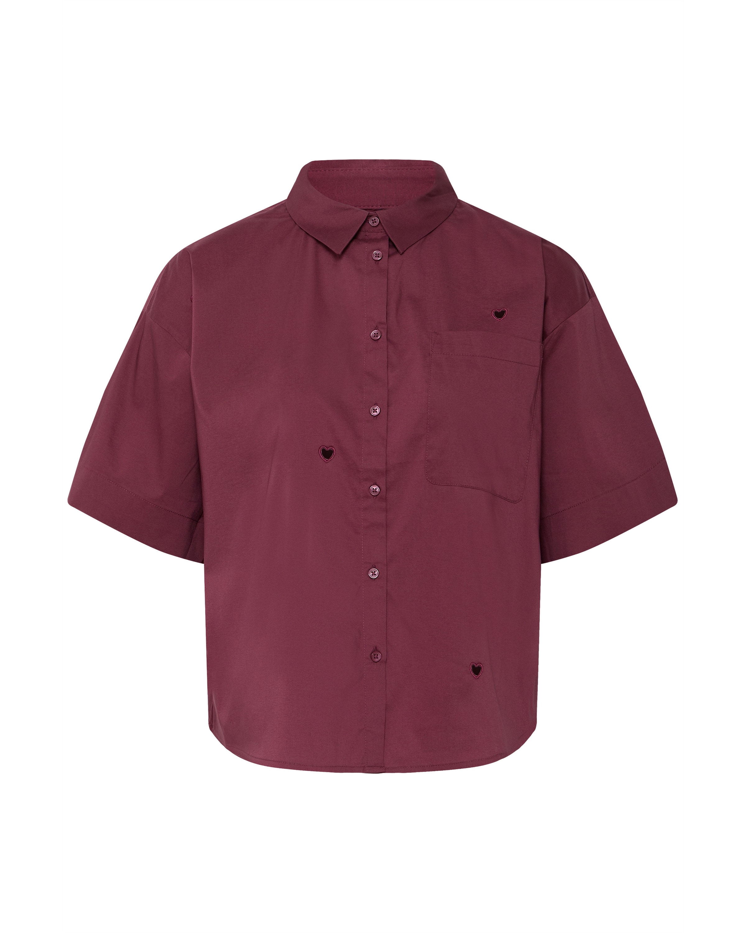 ICHI Blouse 'IHLelaya' in Rood: voorkant