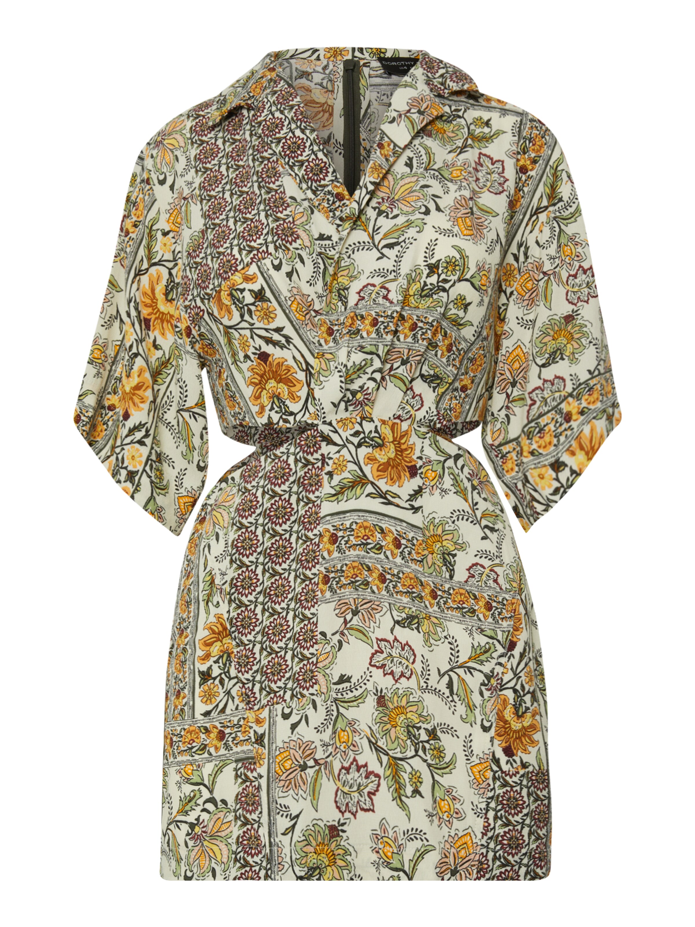 Dorothy Perkins Petite Kleit kollane / khaki / mündiroheline / tumeroheline, Tootevaade