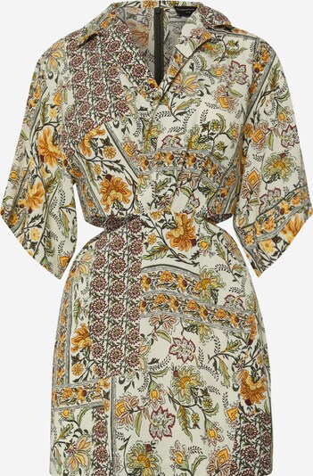 Dorothy Perkins Petite Kleid in gelb / khaki / mint / dunkelgrün, Produktansicht