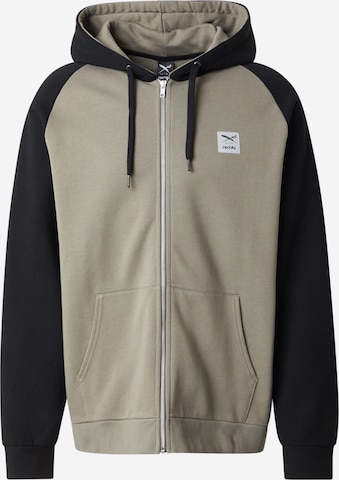 Iriedaily - Sudadera con cremallera 'De College 2' en verde: frente