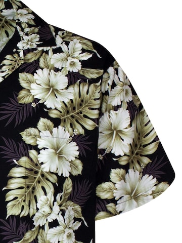 KY's Regular fit Button Up Shirt 'Batik' in Black