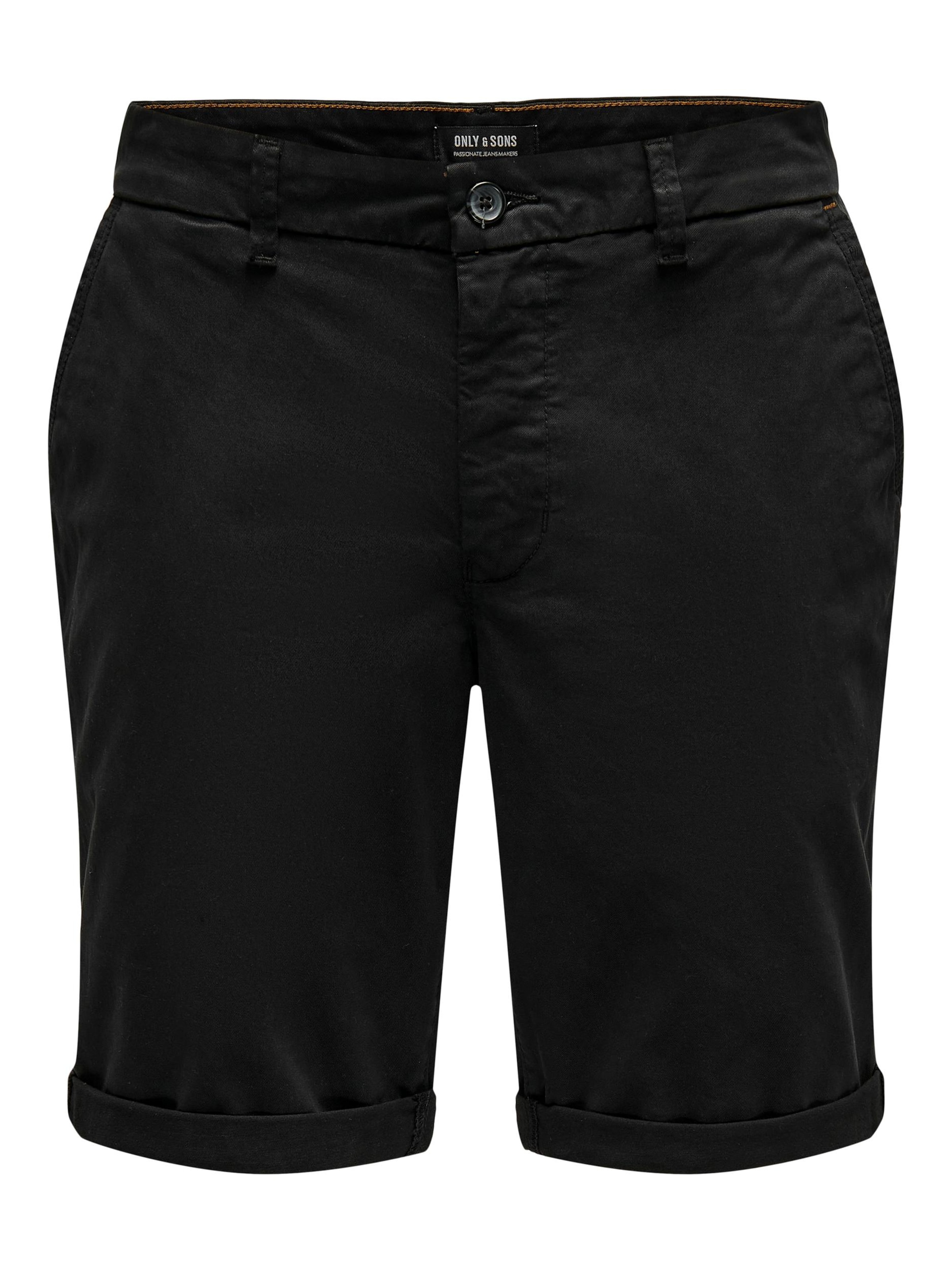 Only & Sons Chino 'ONSPeter' in Zwart: voorkant