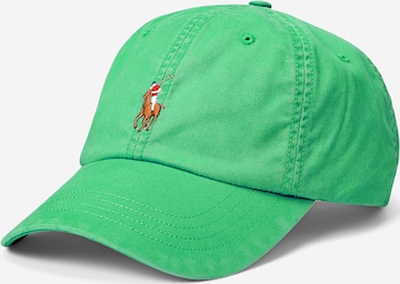 Polo Ralph Lauren Pet 'CLS' in Groen: voorkant