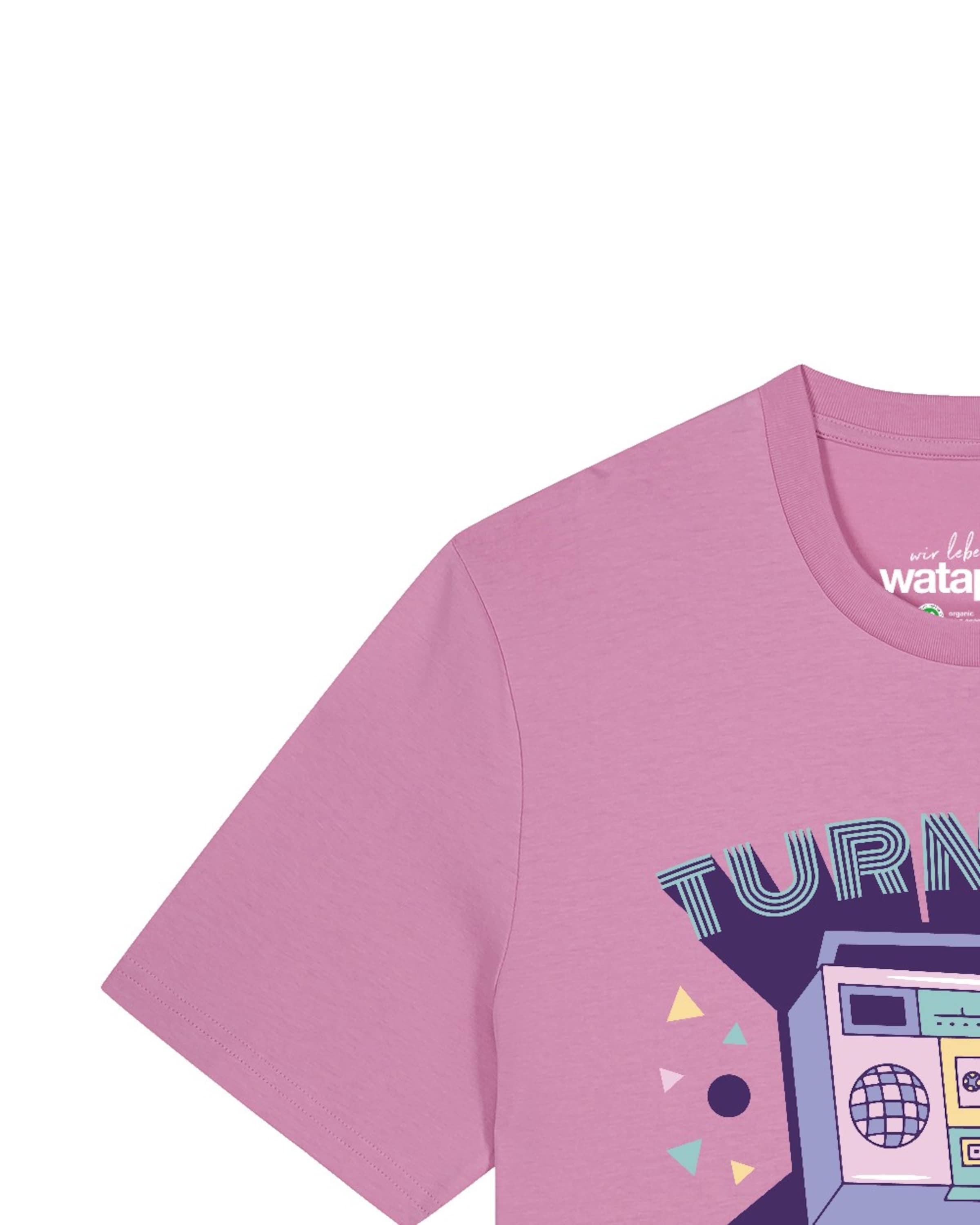 Watapparel Shirt 'Turn the music up' in Pink