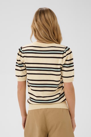 SAINT TROPEZ Sweater 'SZPila SS' in Beige