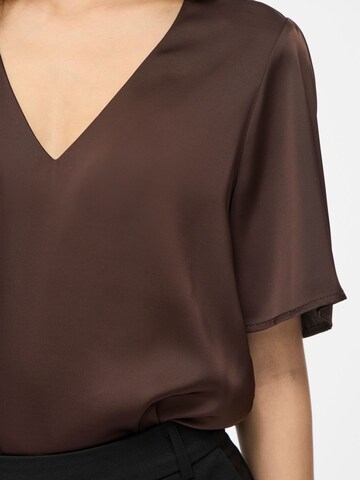 VILA Shirt 'VIENNA RAVENNA' in Bruin