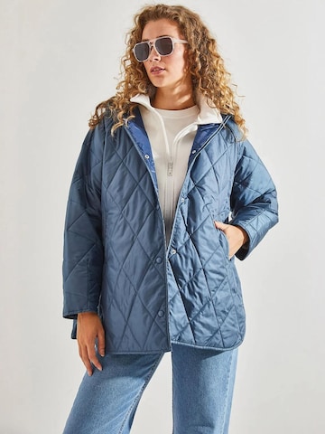 Bianco Lucci - Casaco meia-estação em azul: frente