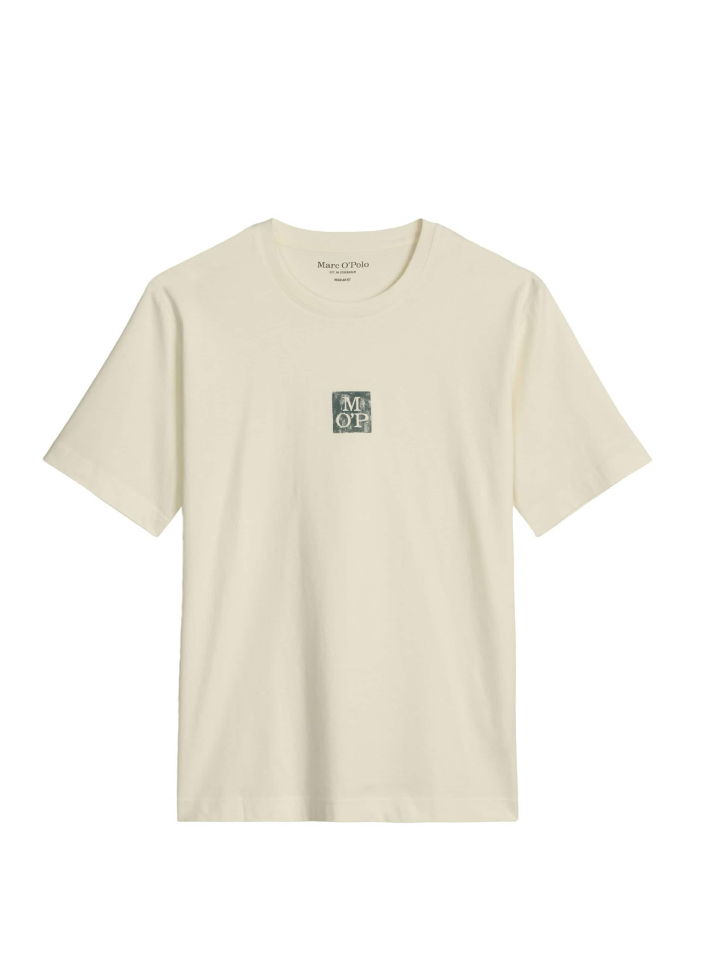 Marc O'Polo Shirt 'marc o'polo - Heren t-shirt' in Wit: voorkant