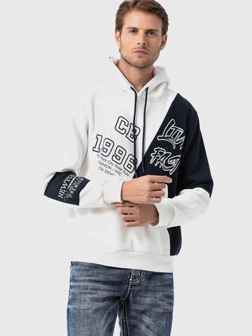 CIPO & BAXX Sweatshirt in White: front