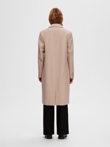 SELECTED FEMME Between-Seasons Coat 'ALMA' in Beige