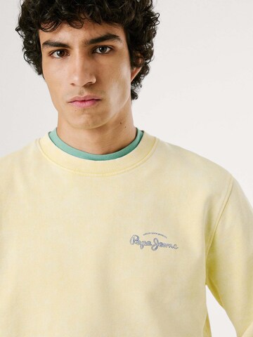 Pepe Jeans Sweatshirt 'Terrel Crew' in Yellow