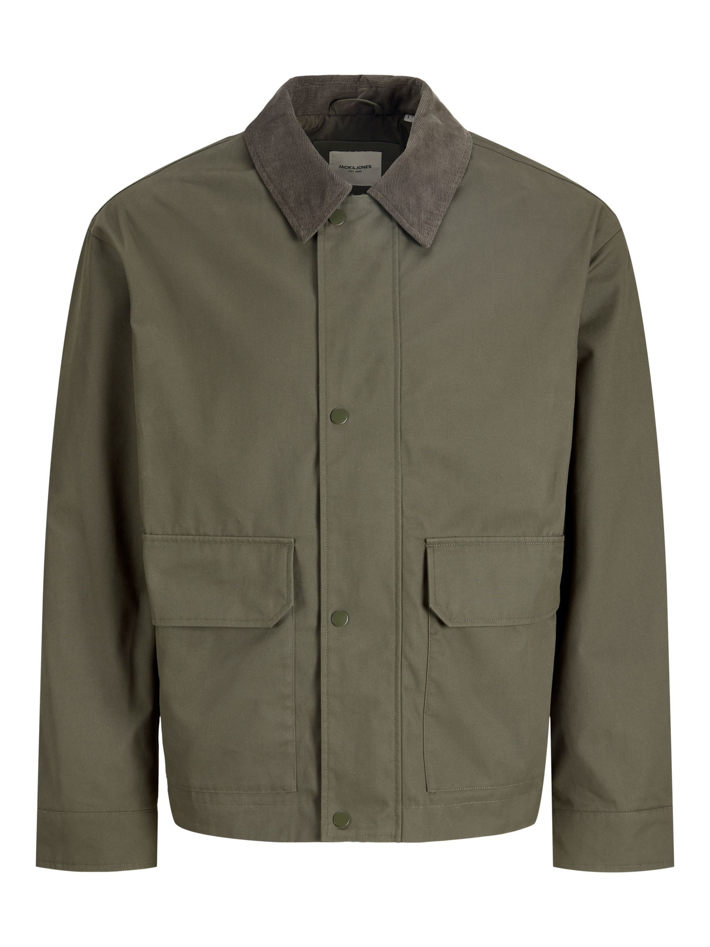 JACK & JONES Veste mi-saison en gris foncé / jade, Vue avec produit