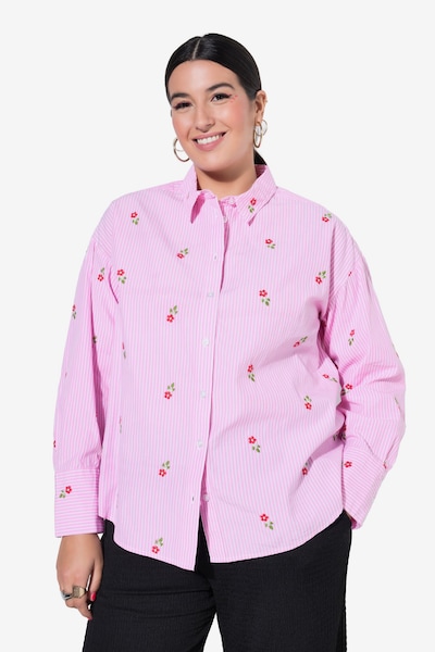 Studio Untold Blouse in de kleur Groen / Pink / Rood / Wit, Productweergave