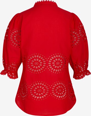 BRUUNS BAZAAR Blouse 'Weigela Karelia' in Rood