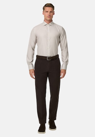 Boggi Milano Regular fit Button Up Shirt in Beige