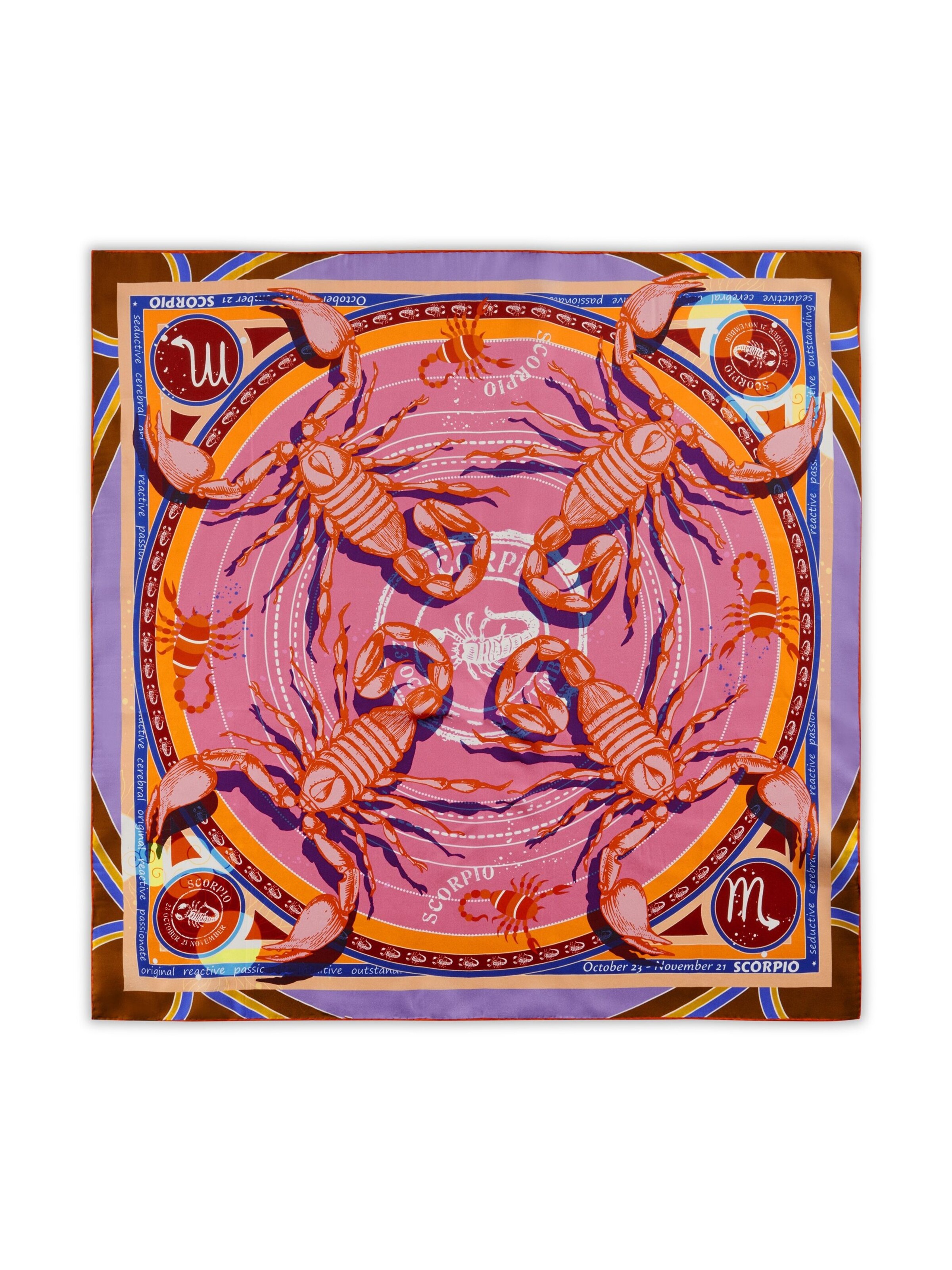 CODELLO Tuch 'Sternzeichen Skorpion' in Pink
