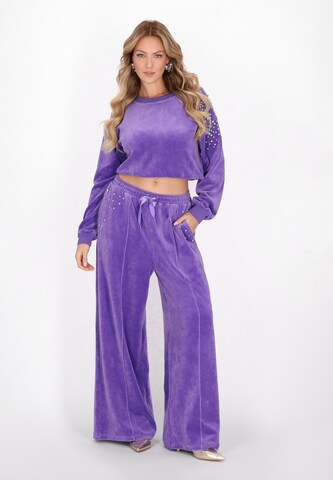 faina Широкий Штаны 'Fashion Look' в Лиловый
