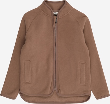 EN FANT Fleecejacke in Braun: Vorderseite