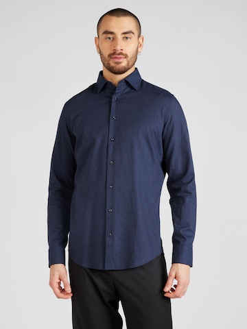 SEIDENSTICKER - Slim Fit Camisa em azul: frente