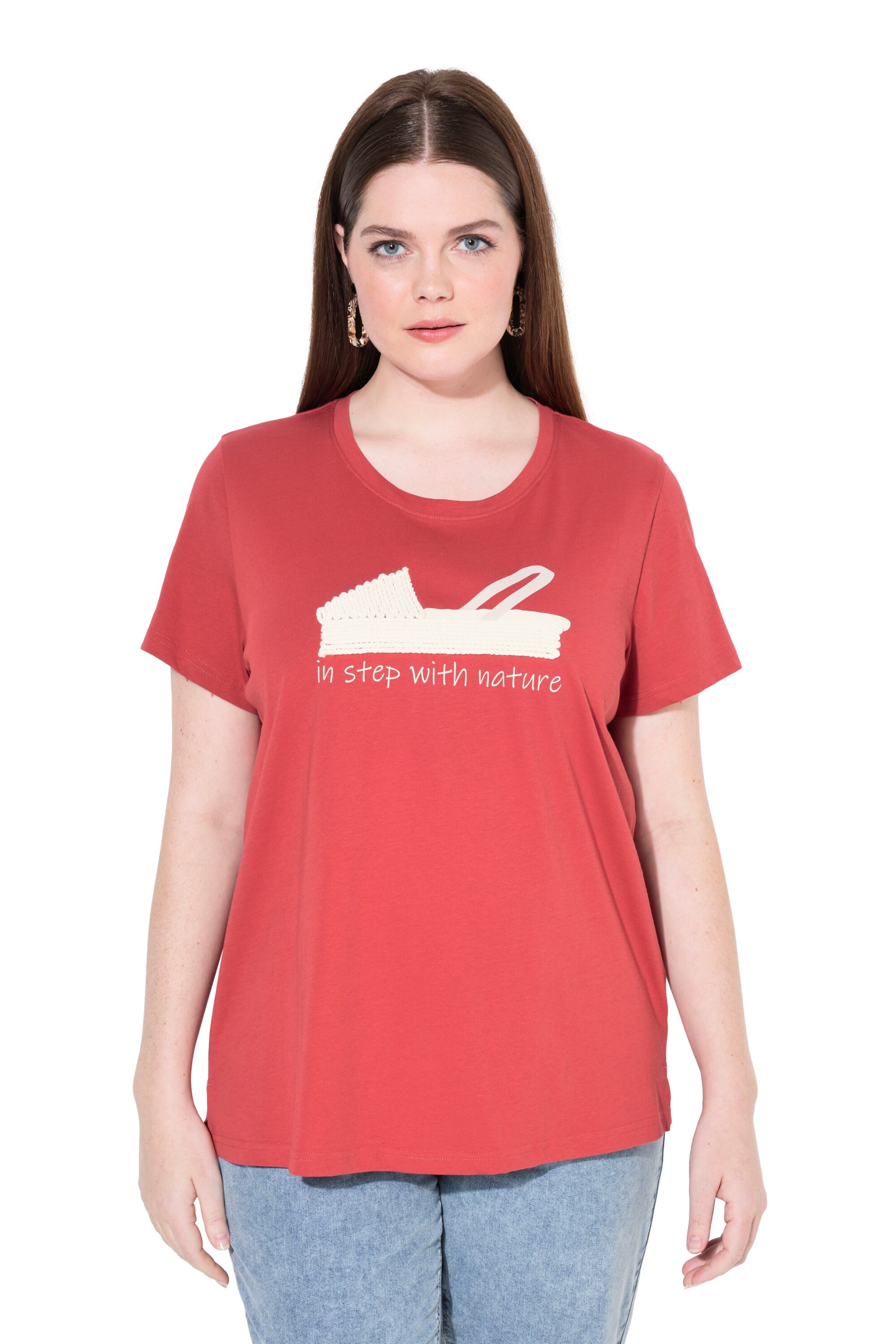 Ulla Popken T-Shirt in Rot: Vorderseite