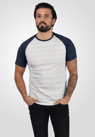 !Solid Shirt 'Sten' in Blue: front