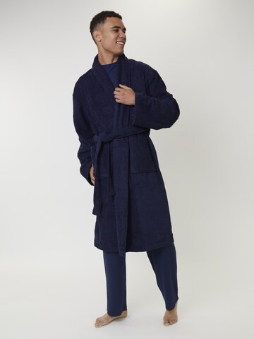 Loungeable Long Bathrobe in Blue