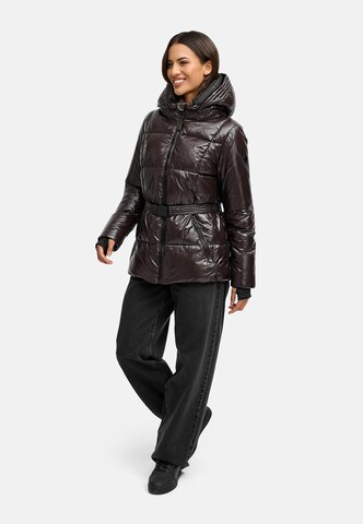 NAVAHOO Jacke 'Eisglanz 14' in Braun