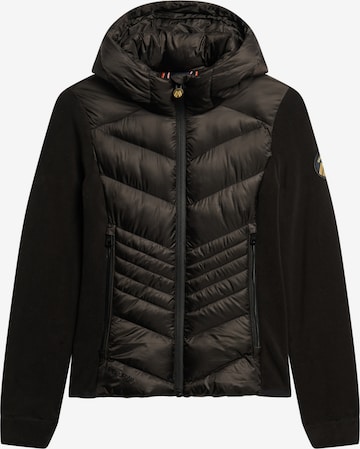Veste mi-saison 'Storm' Superdry en noir : devant