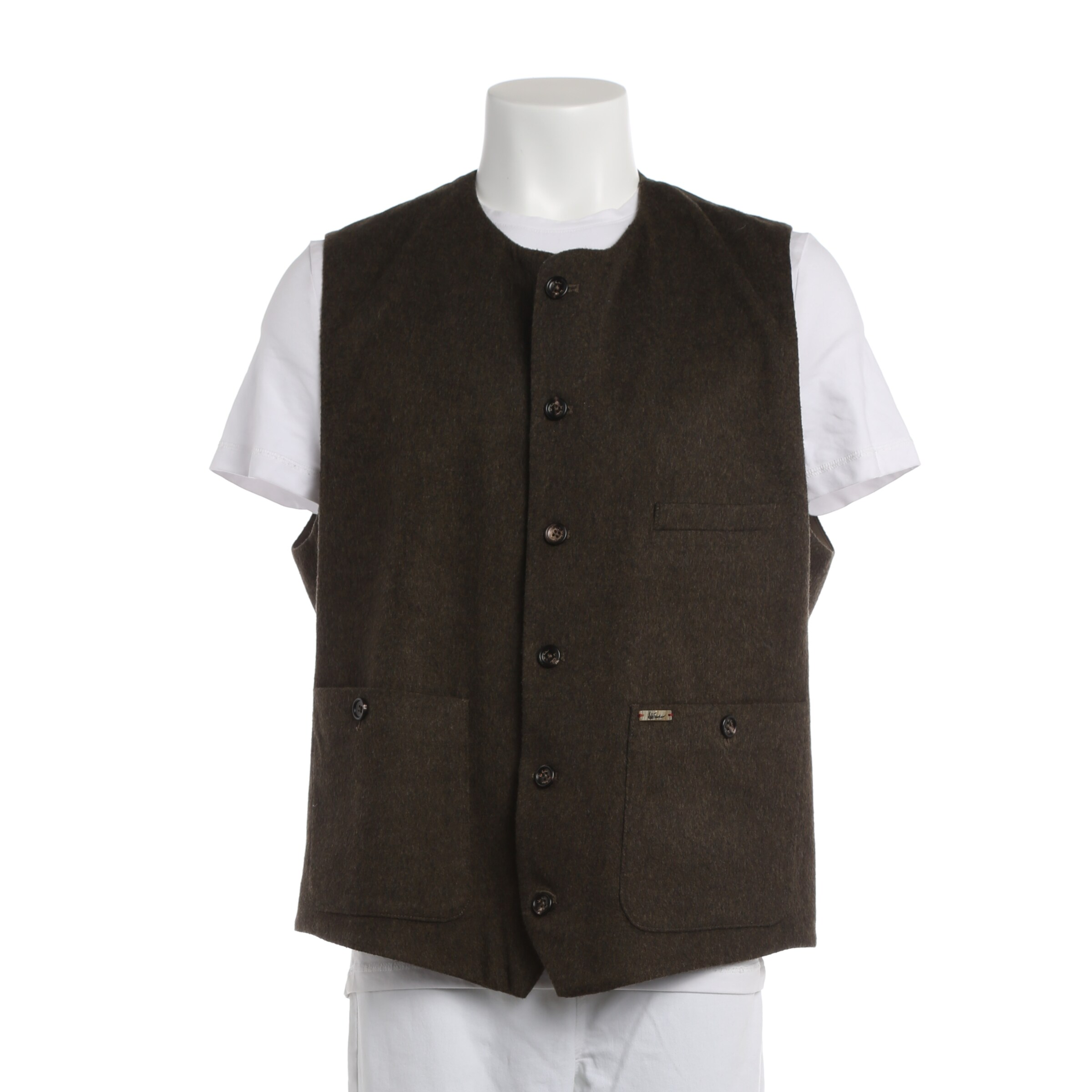 Luis Trenker Vest in XXL in Dark green, Item view