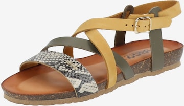 IGI&CO Strap Sandals in Yellow: front