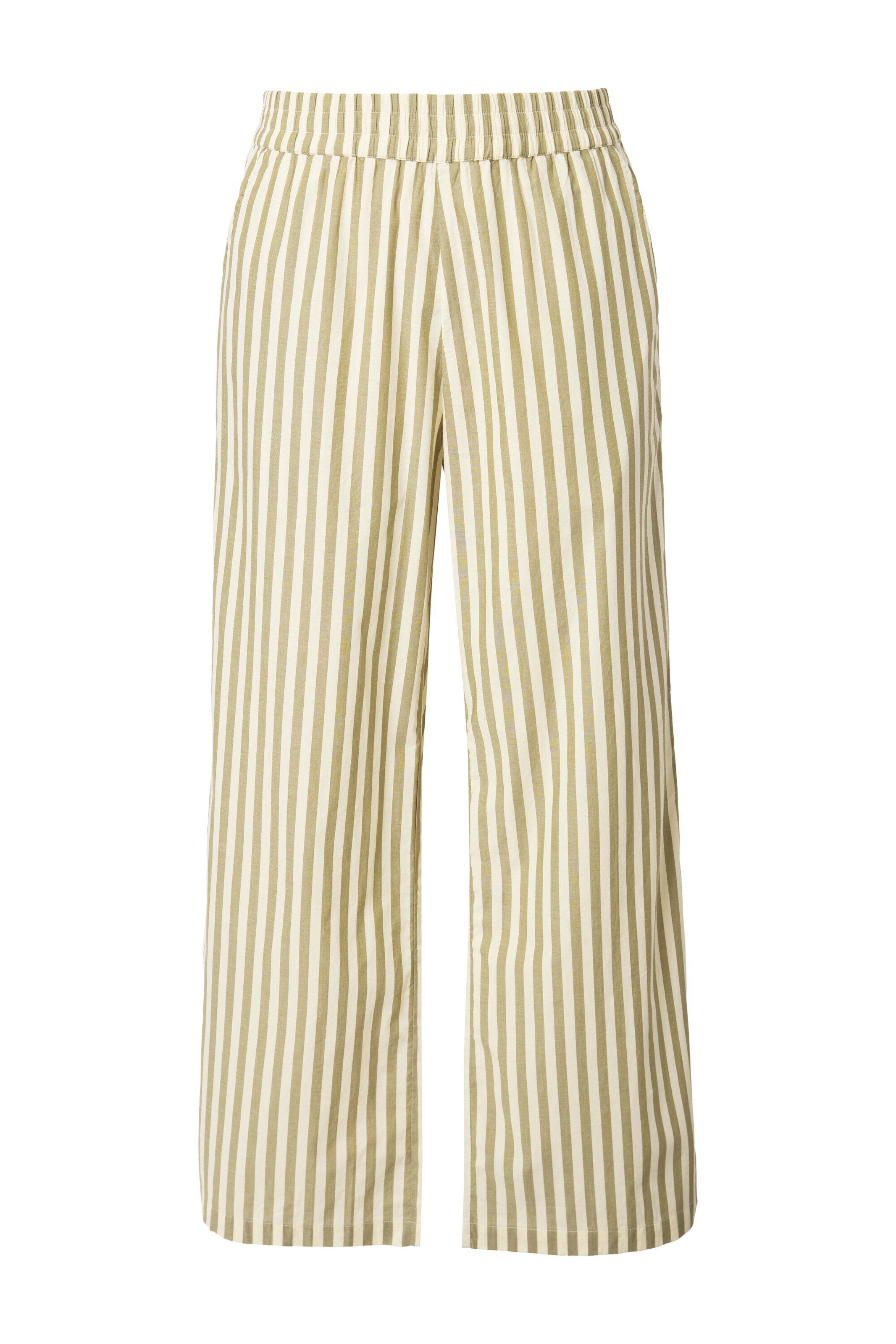 Studio Untold Wide leg Broek in Geel: voorkant