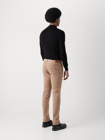 SCOTCH & SODA Slimfit Παντελόνι σε μπεζ: πίσω