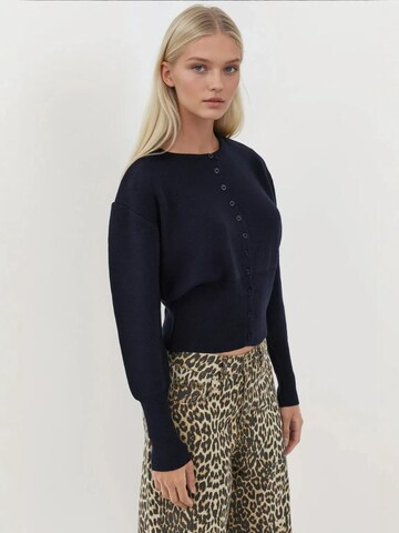 Hiccup Knit Cardigan in Blue