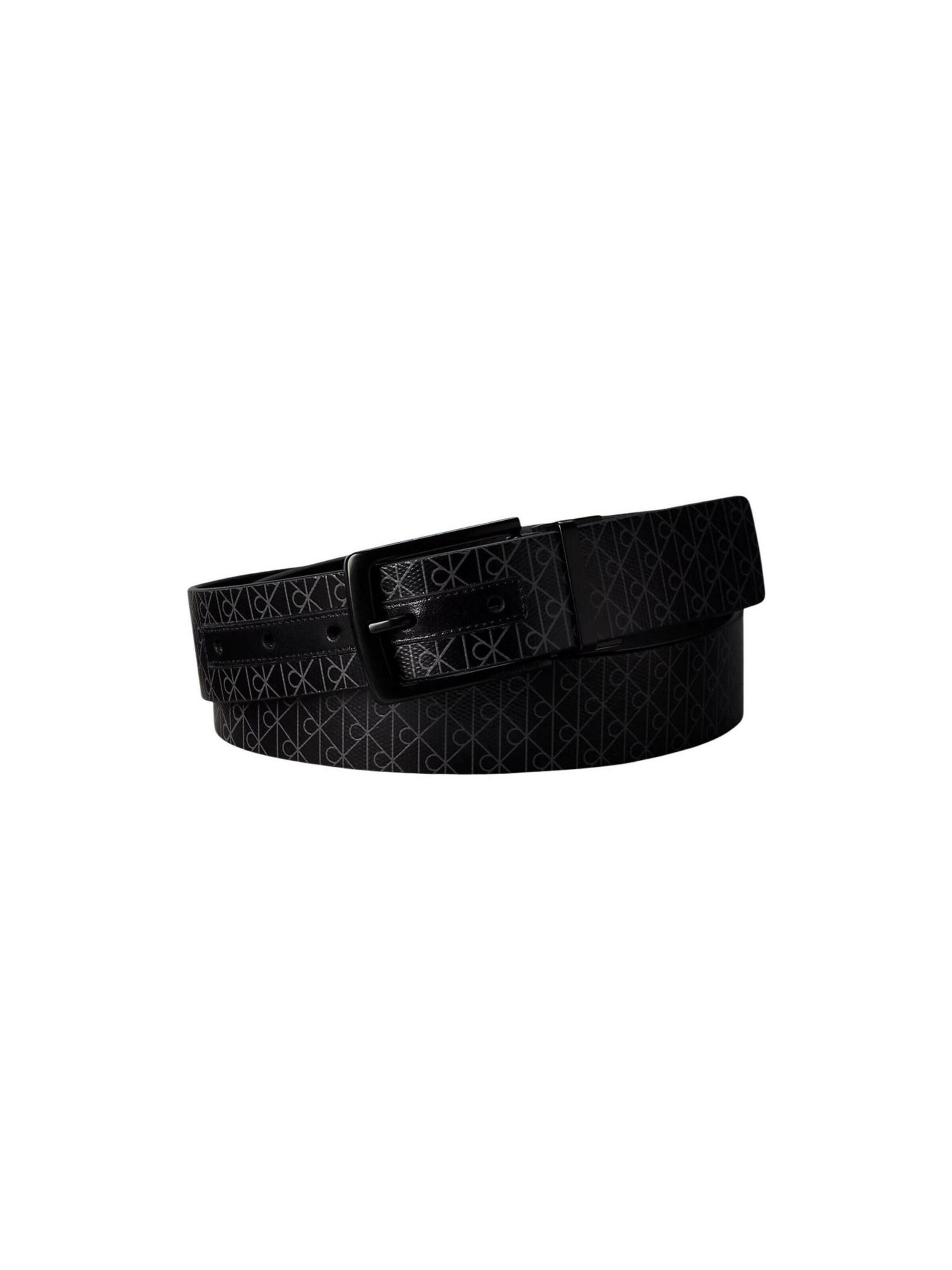 Cintura 'CASUAL PIN AOP COATED  35MM ADJ/ LV04D7113G' di Calvin Klein in nero