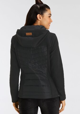 KangaROOS Fleecejacke in Schwarz