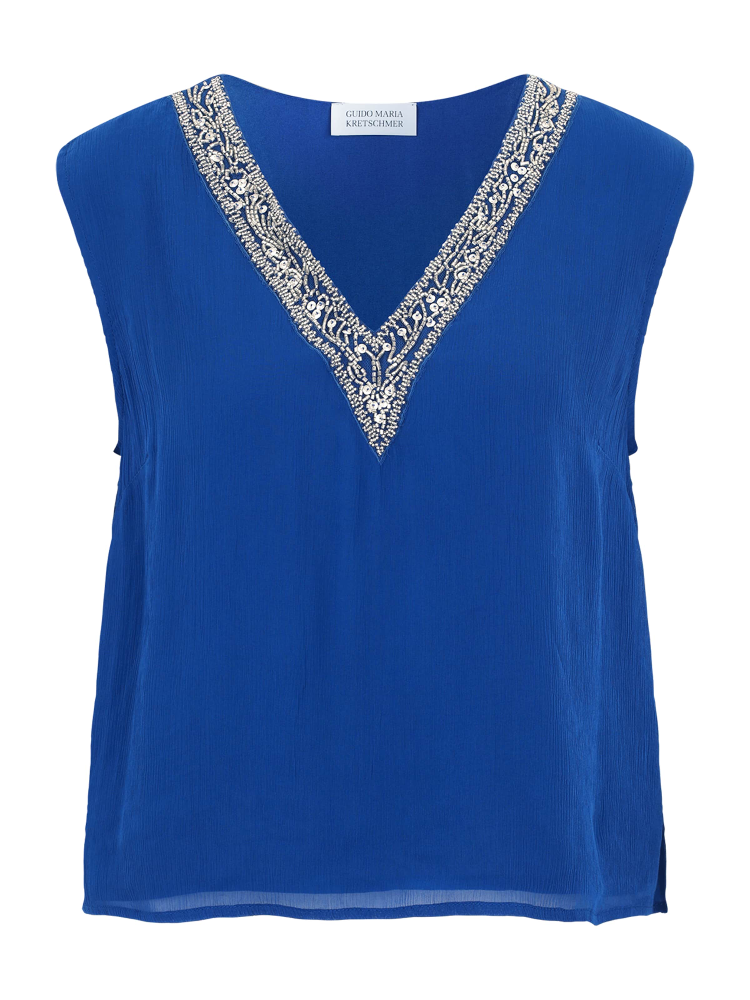 Guido Maria Kretschmer Women Blusa 'Melissa' em azul real / prata, Vista do artigo