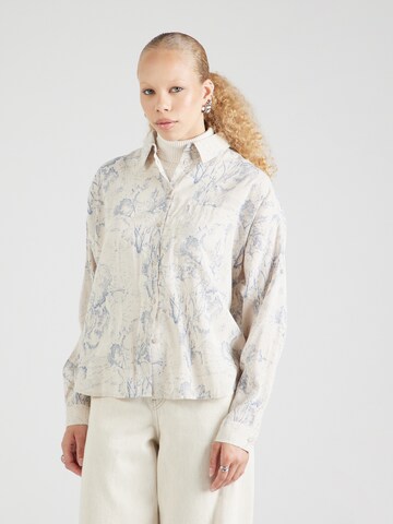 PIECES Blus 'PCNIER' i beige: framsida