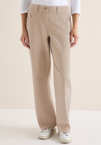 CECIL Wide leg Pants 'Neele' in Beige: front