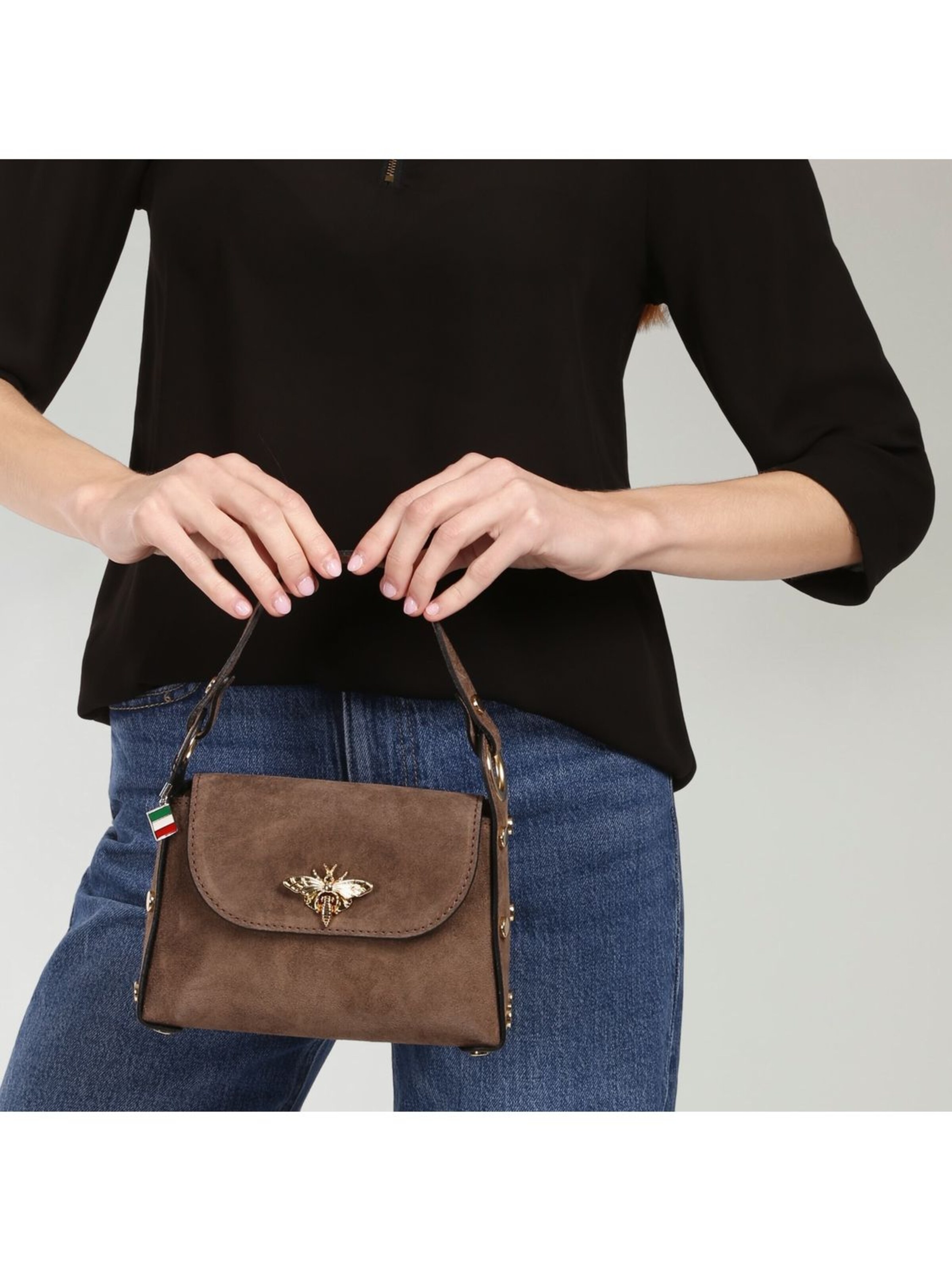 Florence Shoulder Bag in Grey