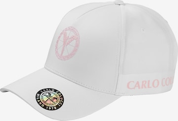 Casquette 'DaCampo' Carlo Colucci en blanc : devant