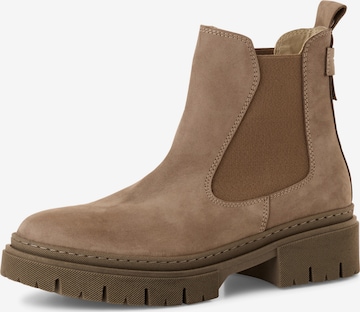 Tamaris Chelsea Boots in Beige: Vorderseite