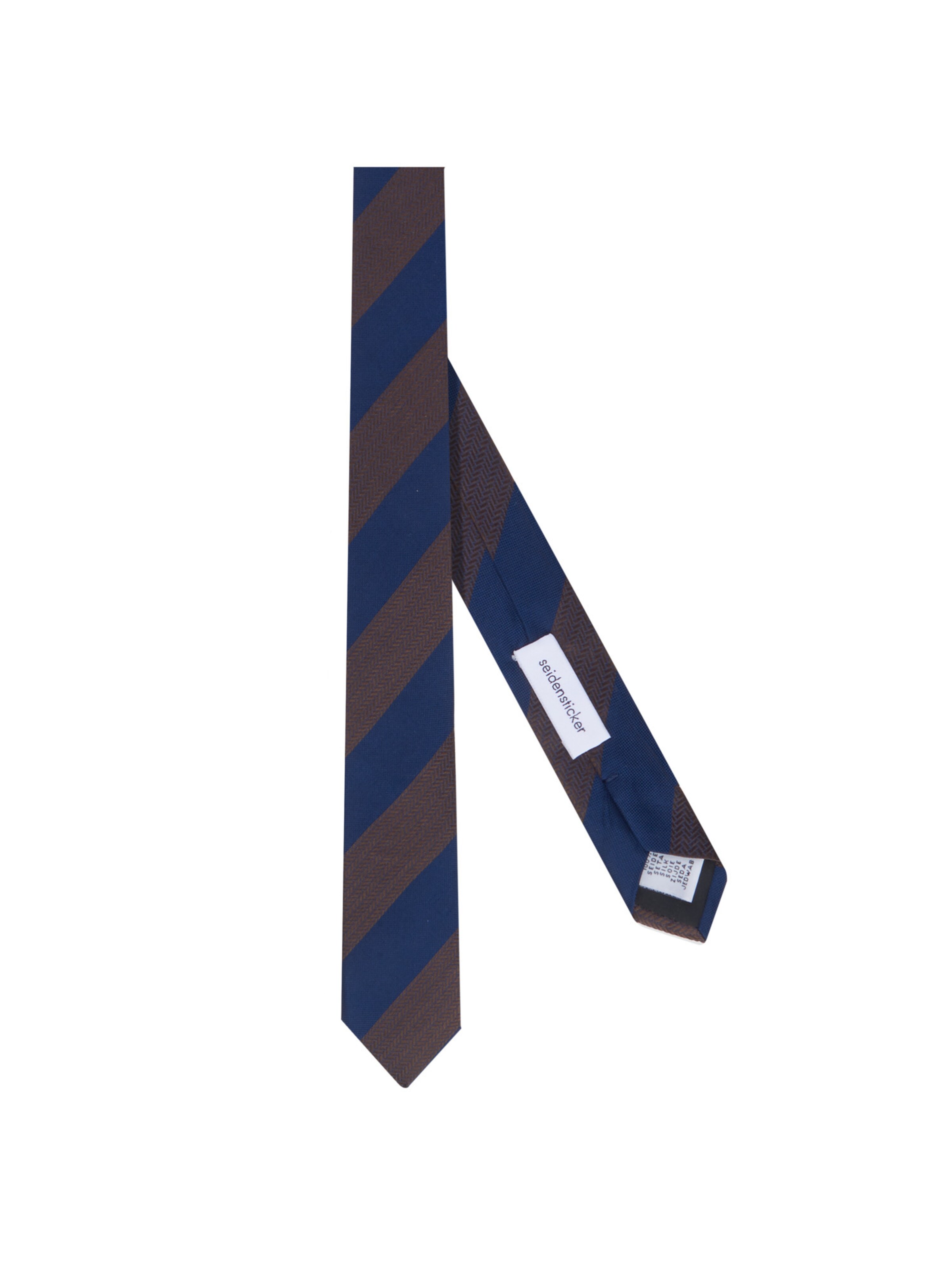 Cravate SEIDENSTICKER en marron