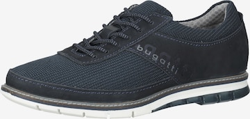bugatti Lace-Up Shoes in Blue: front