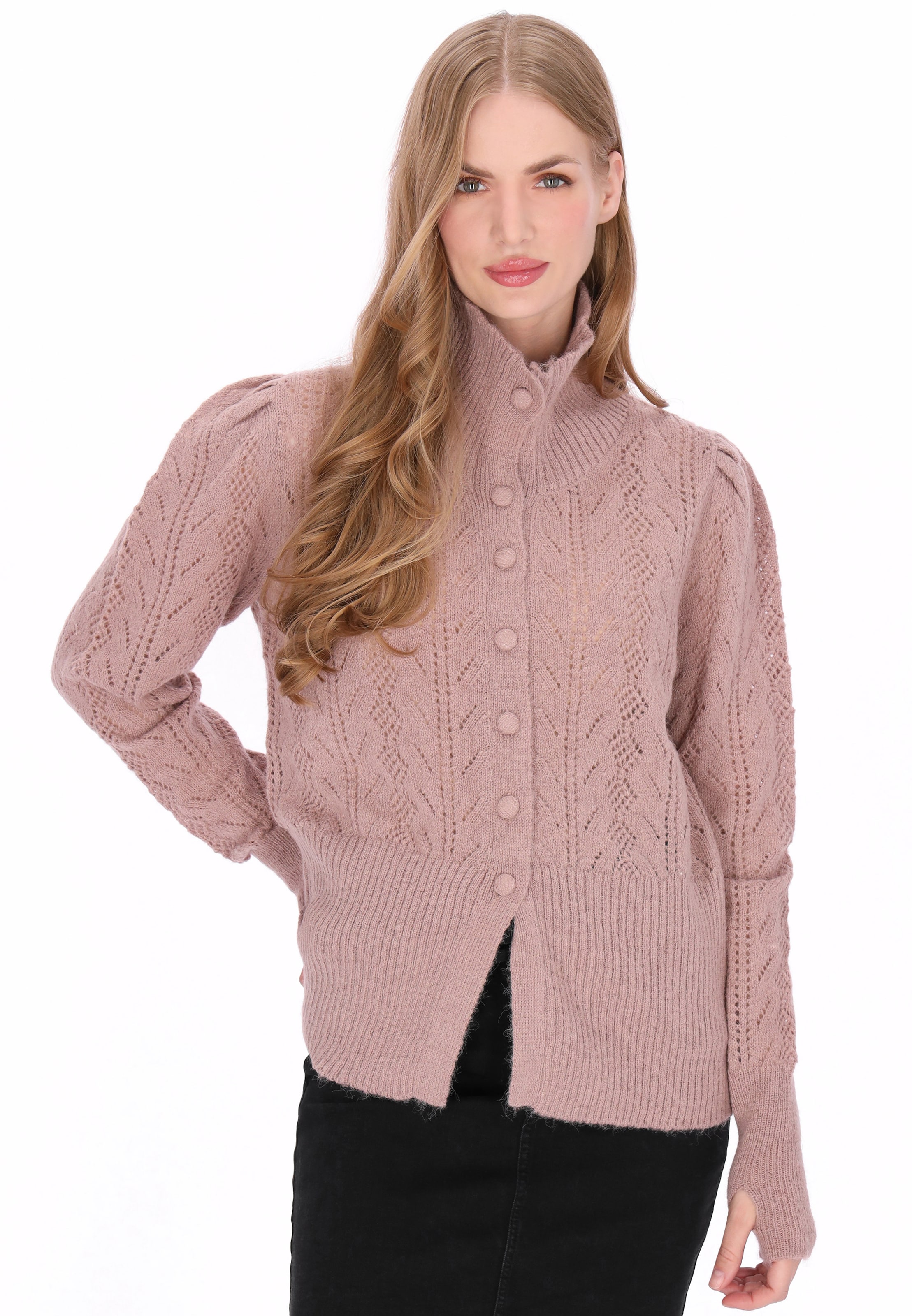 DreiMaster Vintage - Cárdigan 'Vintage' en lila: frente