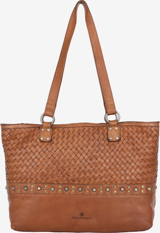 DreiMaster Vintage Shopper in Bruin: voorkant