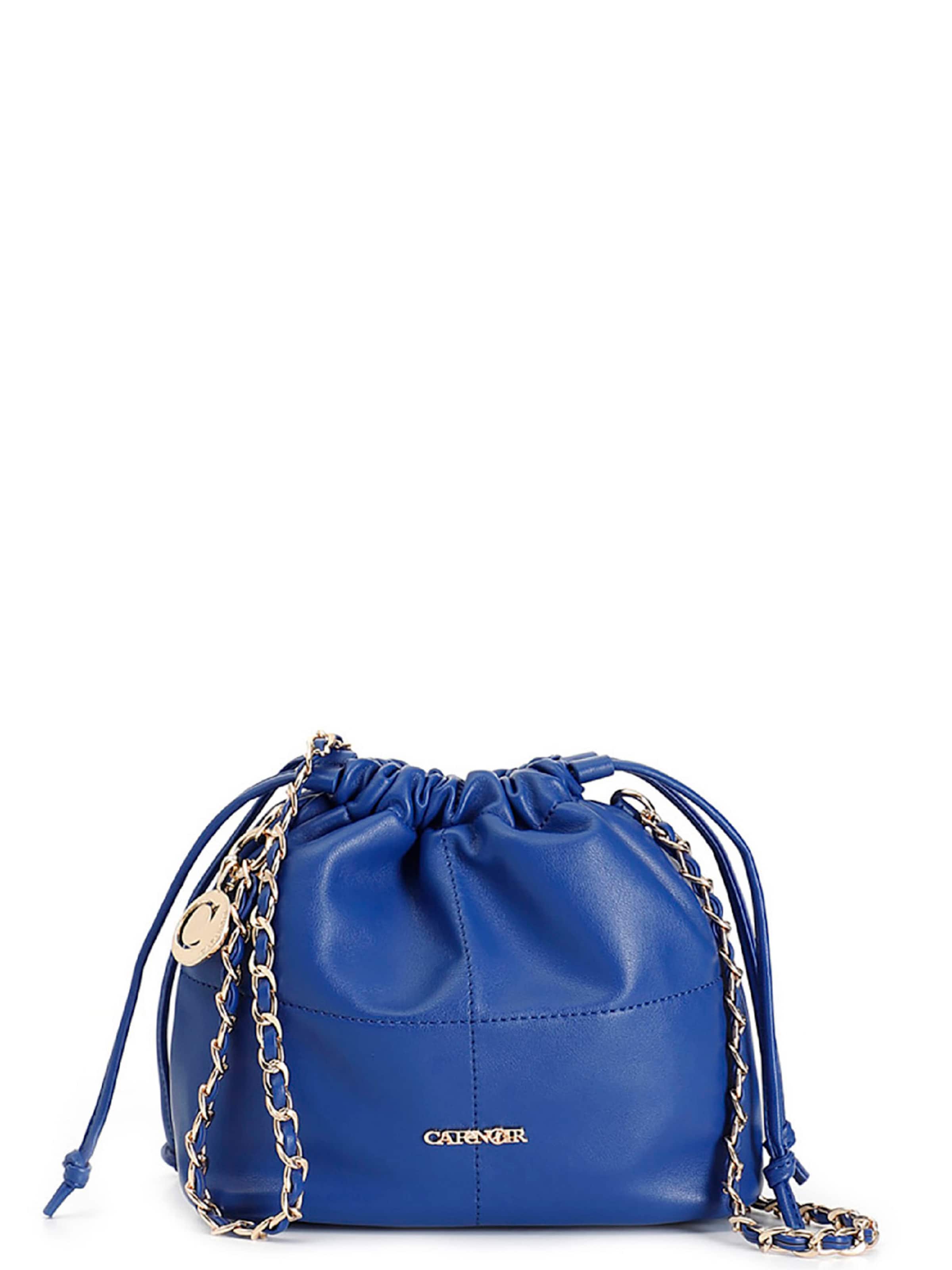 Borsa a sacco di CAFè NOIR in blu: frontale